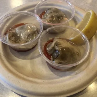 Oyster shooters