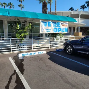 Parking lot area.
