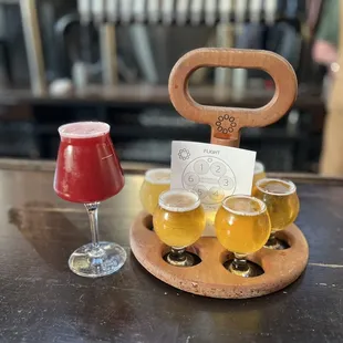 Sour beer and taster