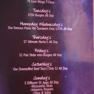 Specials