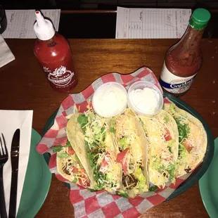 Tacos on Saturdays at the mercy of Taryn... 2X on the salsa and sour cream.