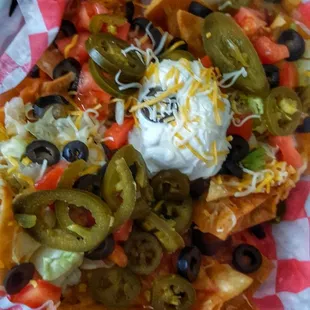 Ultimate nachos weren&apos;t too ultimate. Dry. Could use more chili.