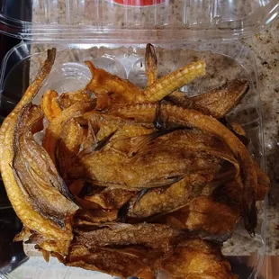 Fried dried fishes, $7.99.