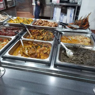 chicken wings and fried chicken, interior