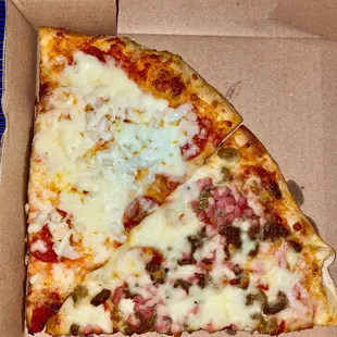 Pepperoni &amp; Meat Lover's NY Style Slices