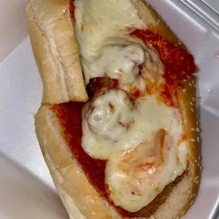 Meatball Sub w/ Cheese
