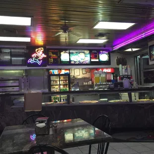 Inside on the late night