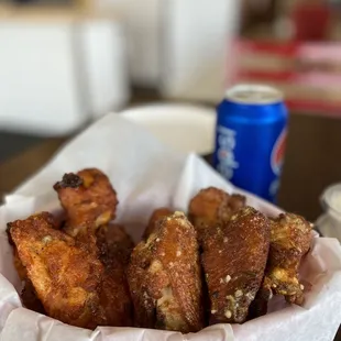 Wings 1/2 Buffalo 1/2 Garlic Parmesan
