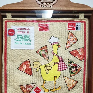 a chicken in a chef's hat