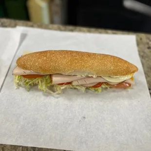 a sub sandwich and a sub sandwich