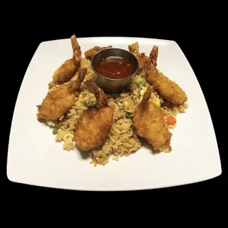39. Fried Shrimp Over Fried Rice