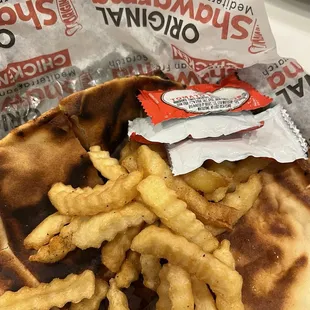 Chicken shawarma sandwich