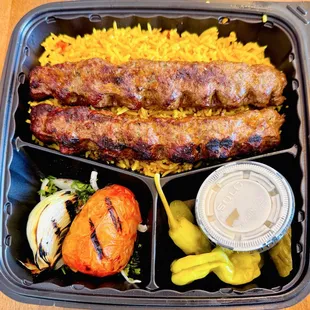 Kafta Kabab Plate