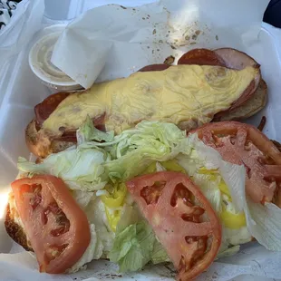 The Cousin Vinnie. It looks messy but it's delicious!