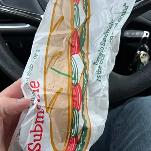 A destroyed sub sandwich. Delicious.
