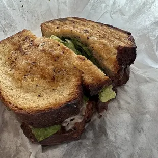 The &quot;black beef&quot; sandwich is truly wonderful. This particular one was made on &quot;everything&quot; bread.