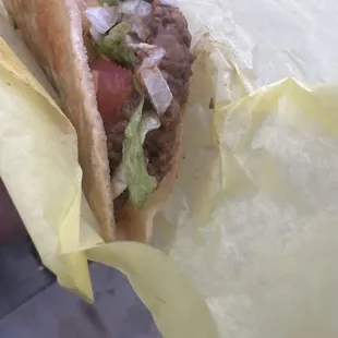 Ground beef taco