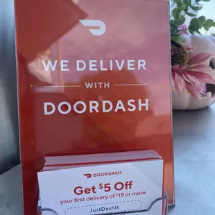 we deliver with doordash