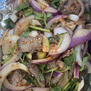 Beef Nam Tok Isaan style