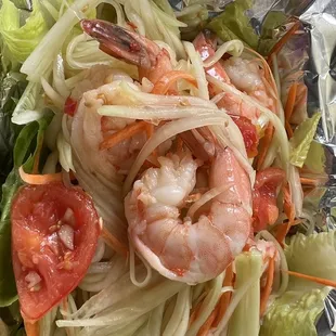 Papaya salad Thai style