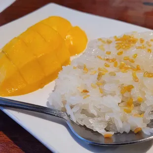 a mango and rice dish
