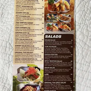 the menu