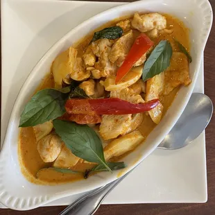 Red curry chicken