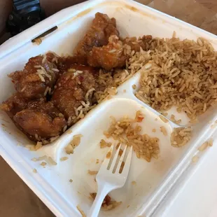 What&apos;s left of general tsos chicken