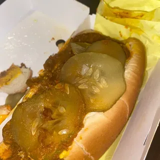 Chili Hot Dog with Cheese