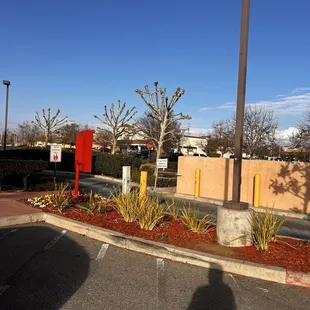 outside