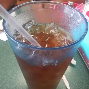 Cold iced tea.