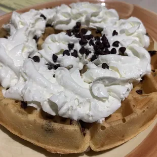 Chocolate chip waffle