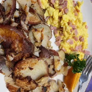 Eggs and ham was terrific.