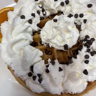 Chocolate chip waffle - yum
