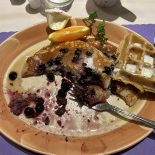 Scrumptious blueberry pancakes