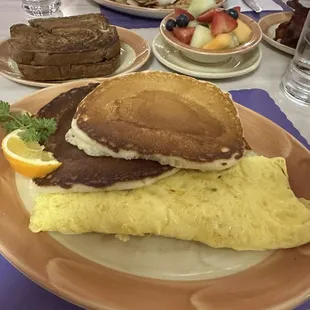 Sausage and Cheese Omelette