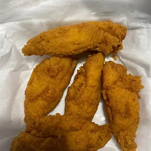 Half pound of Fried Perch, Hot and Delicious