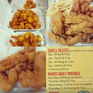 the menu for the restaurant