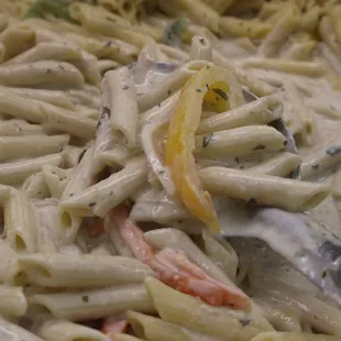 Creamy reggae pasta
