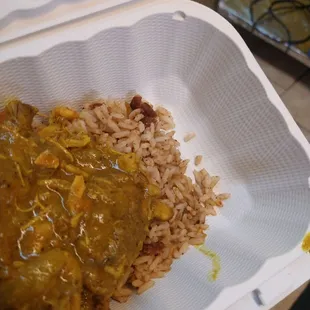 Soldier Restaurant Buffet (rice/peas/curry chicken tasted good!)