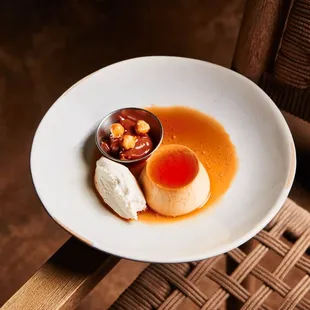 Flan with Dulce De Leche