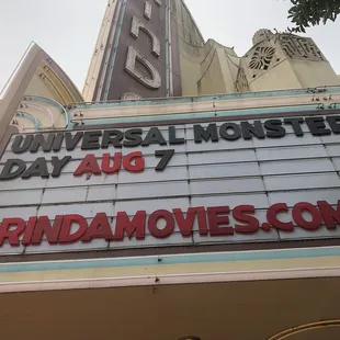 Universal Monster Party at the Orinda Theatre on August 7