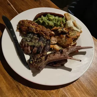 Parrilla Caraquena - we added a serving of lambs chops to it