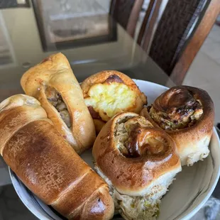 The most delicious spread of their savory items