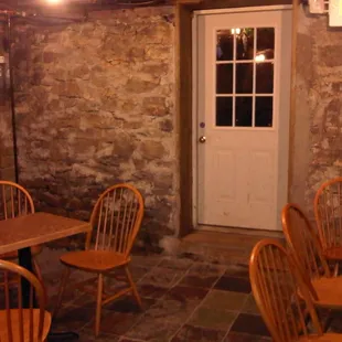 Downstairs door leading to the deck.