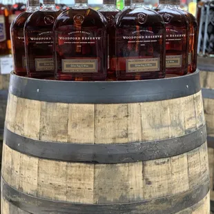 four bottles of bourbon