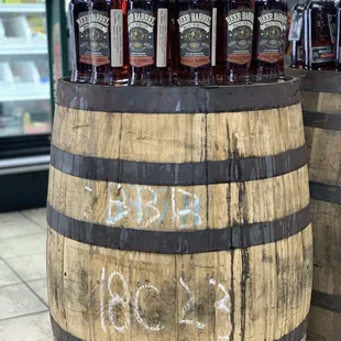 a barrel of bourbon
