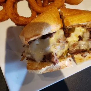 What they called a philly cheesesteak (not even close to being one but it did taste ok)