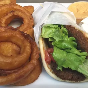 Falafel on pita! New addition to the menu.