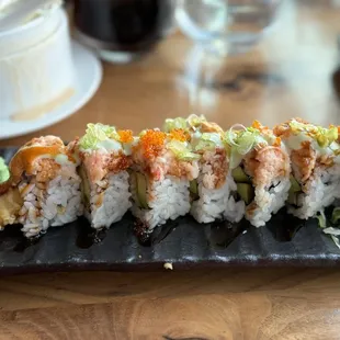 Spicy lobster and shrimp roll